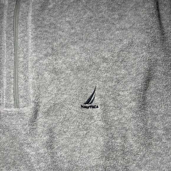 Men’s Grey Nautica Quarter Zip sweatshirt size Large - Picture 2 of 8